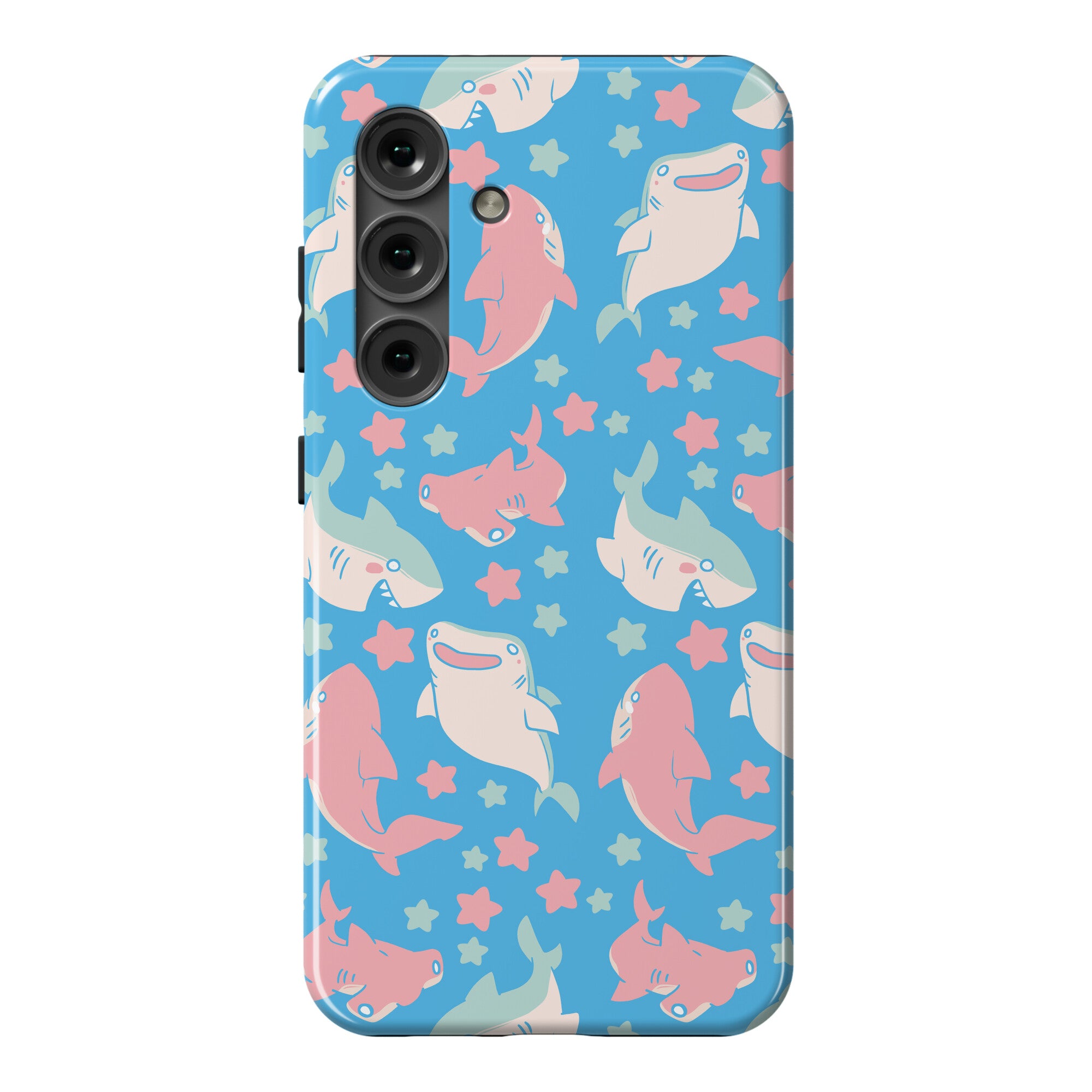Happy Shark Pattern Phone Case
